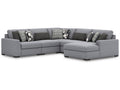 Bealton Salt and Pepper 5-Piece Sectional with Chaise