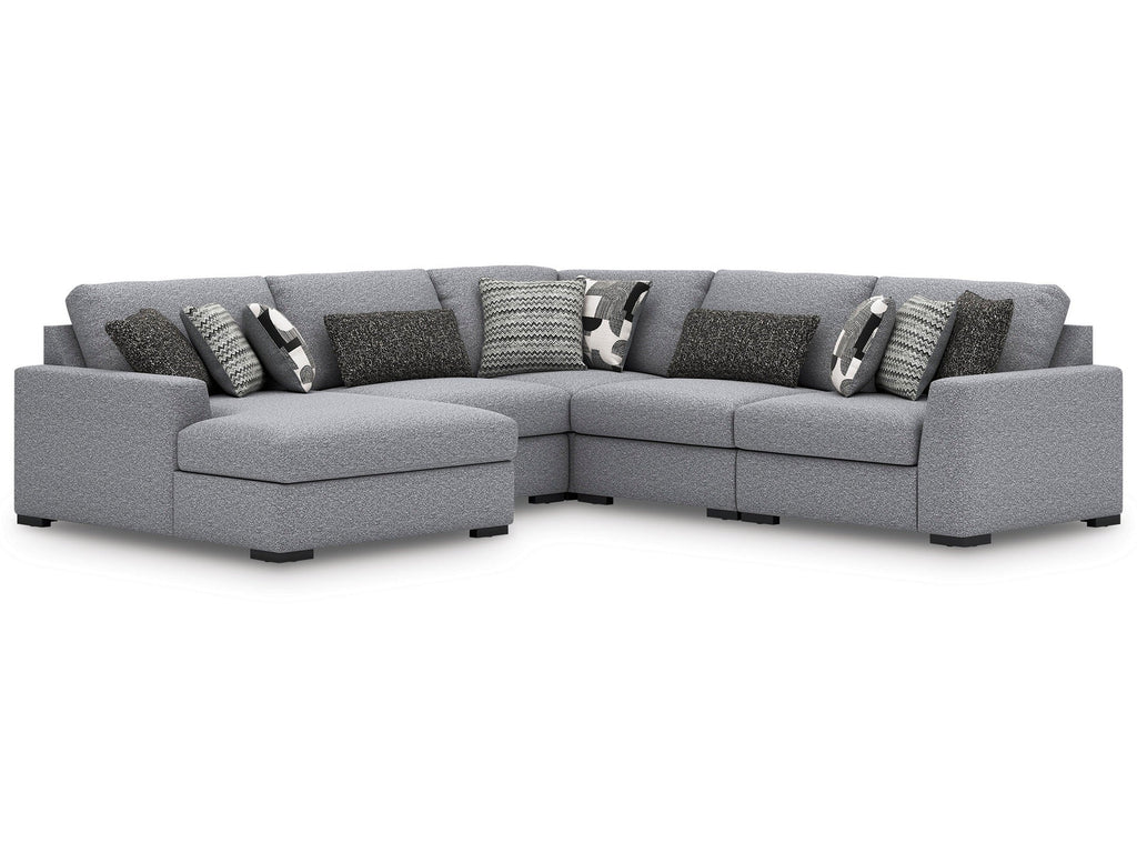 Bealton Salt and Pepper 5-Piece Sectional with Chaise