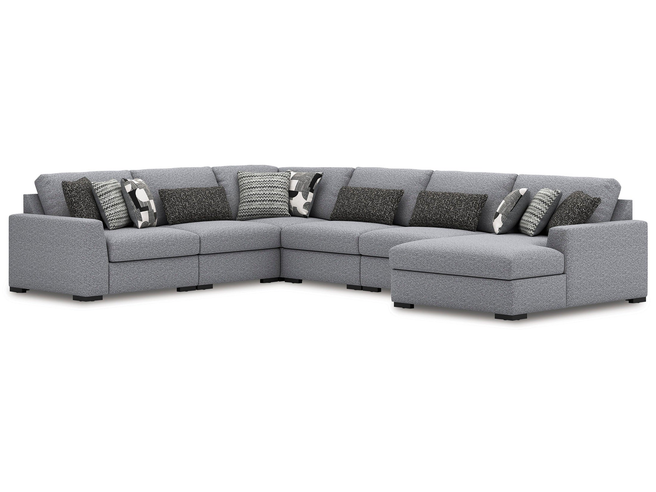 Bealton Salt and Pepper 6-Piece Sectional with Chaise
