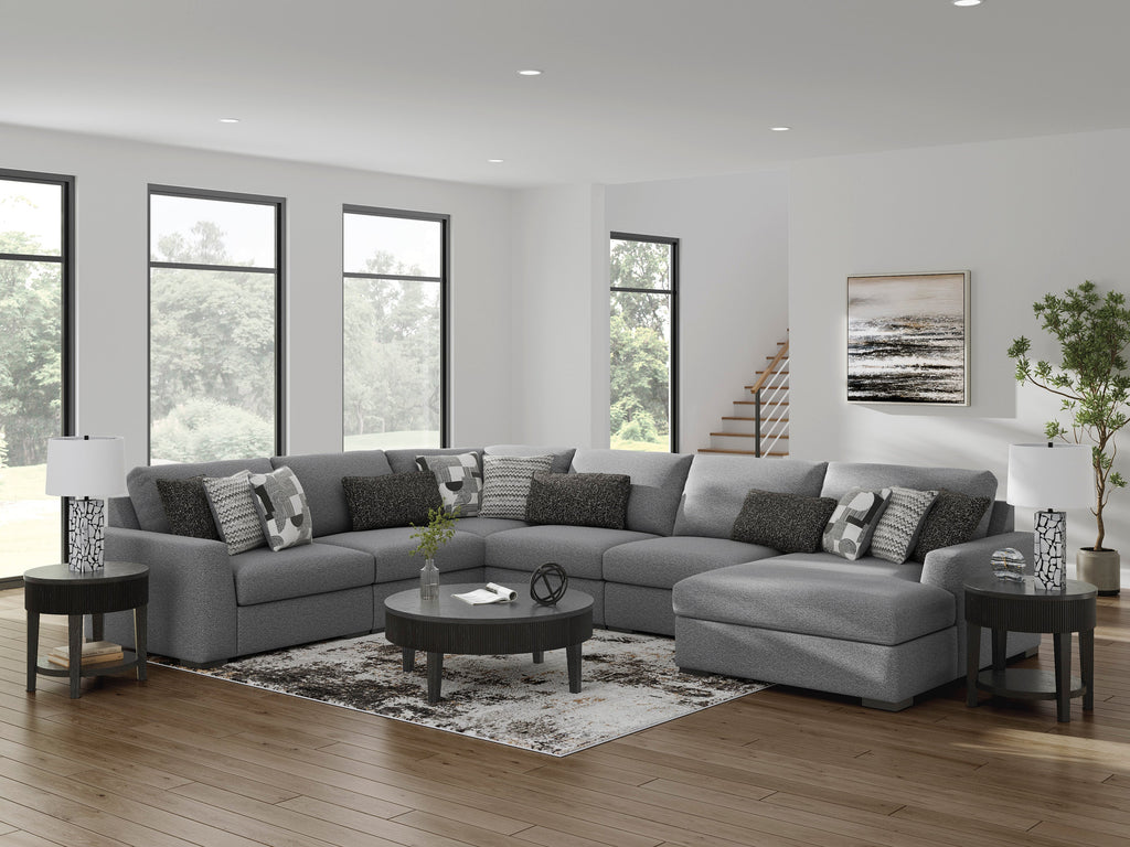 Bealton Salt and Pepper 6-Piece Sectional with Chaise