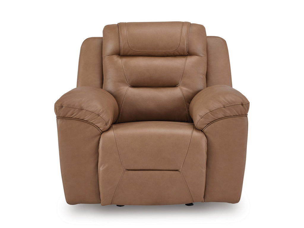 Beaman Peak Toffee Reclining Living Room Set