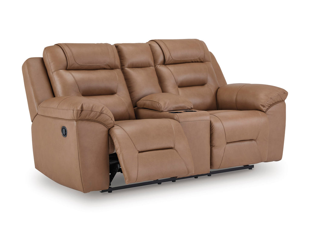 Beaman Peak Toffee Reclining Living Room Set