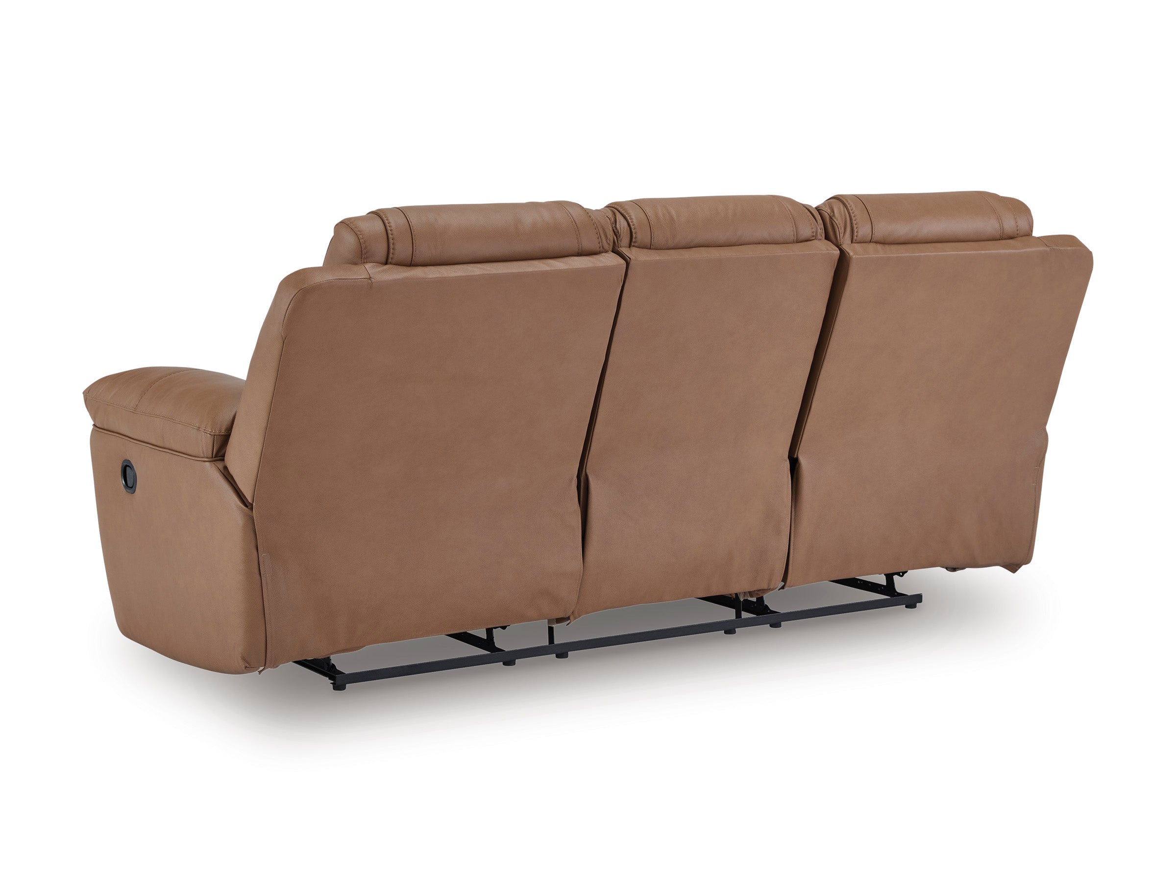 Beaman Peak Toffee Reclining Sofa and Loveseat