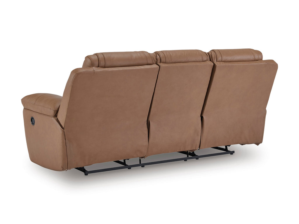 Beaman Peak Toffee Reclining Sofa