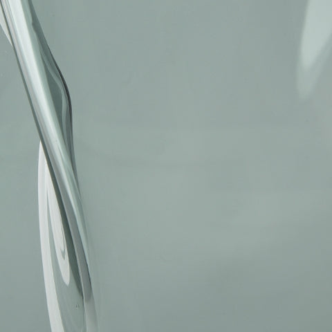 Beamund Teal Blue Curved Vase