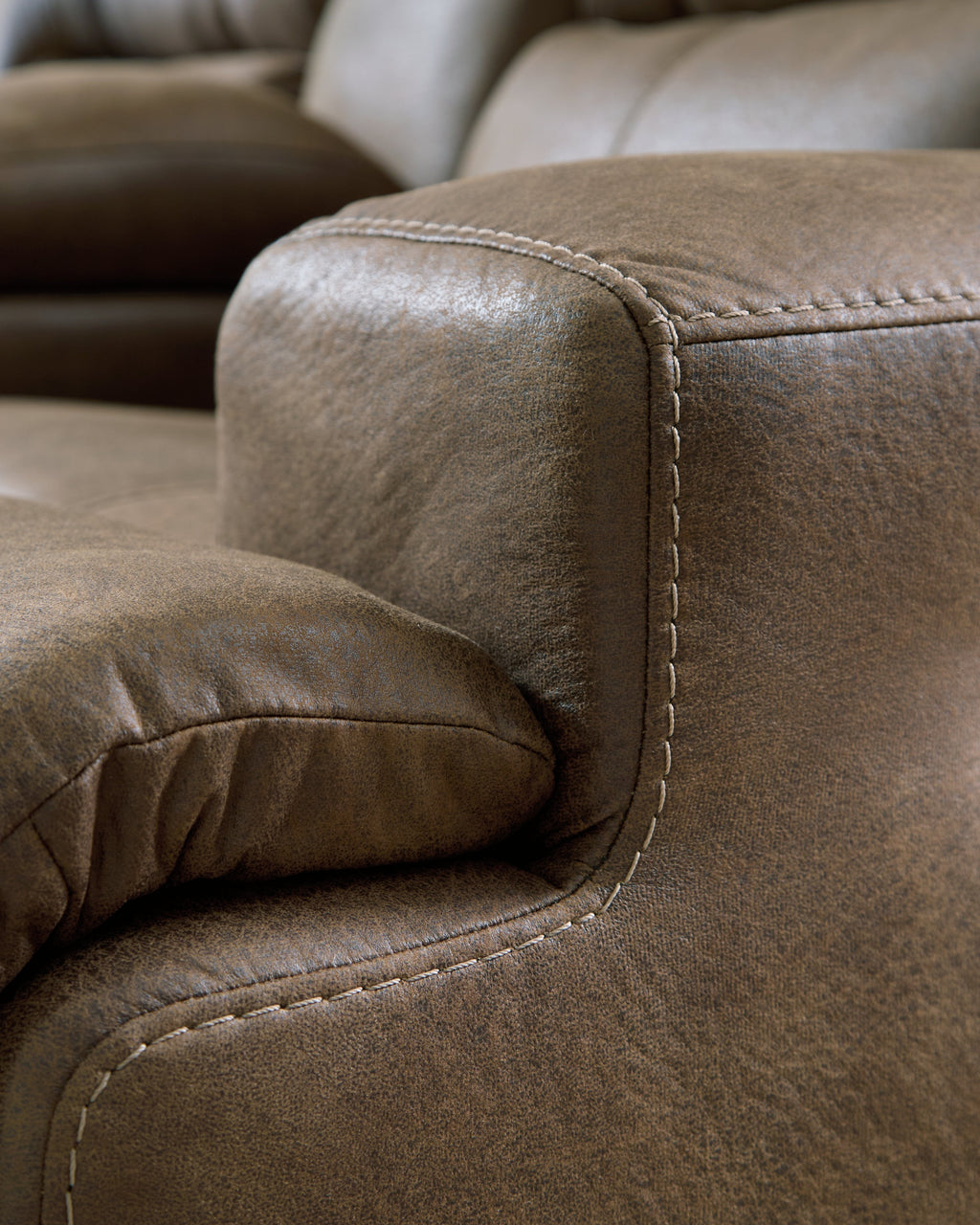 Beckley Place Earth PWR REC Loveseat/CON/ADJ HDRST