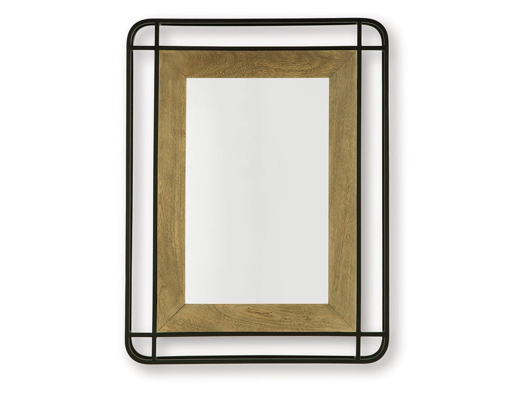 Beelman Black/Brown Accent Mirror
