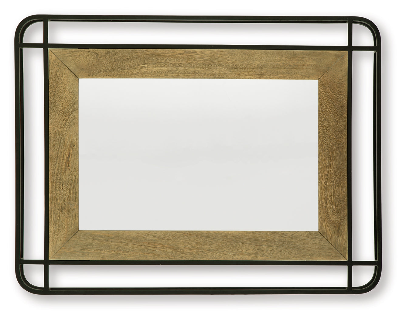 Beelman Black/Brown Accent Mirror