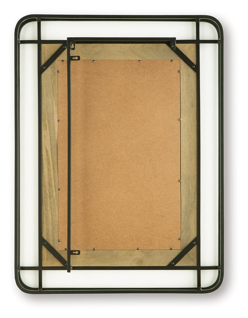 Beelman Black/Brown Accent Mirror