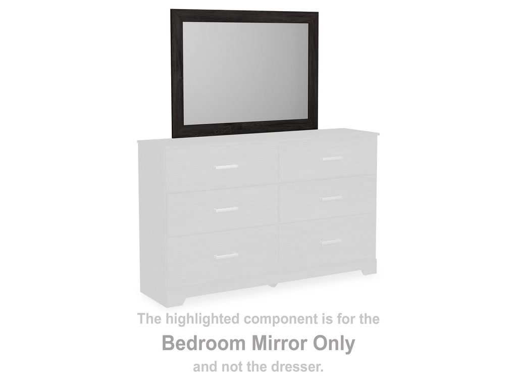Belachime Black Bedroom Mirror