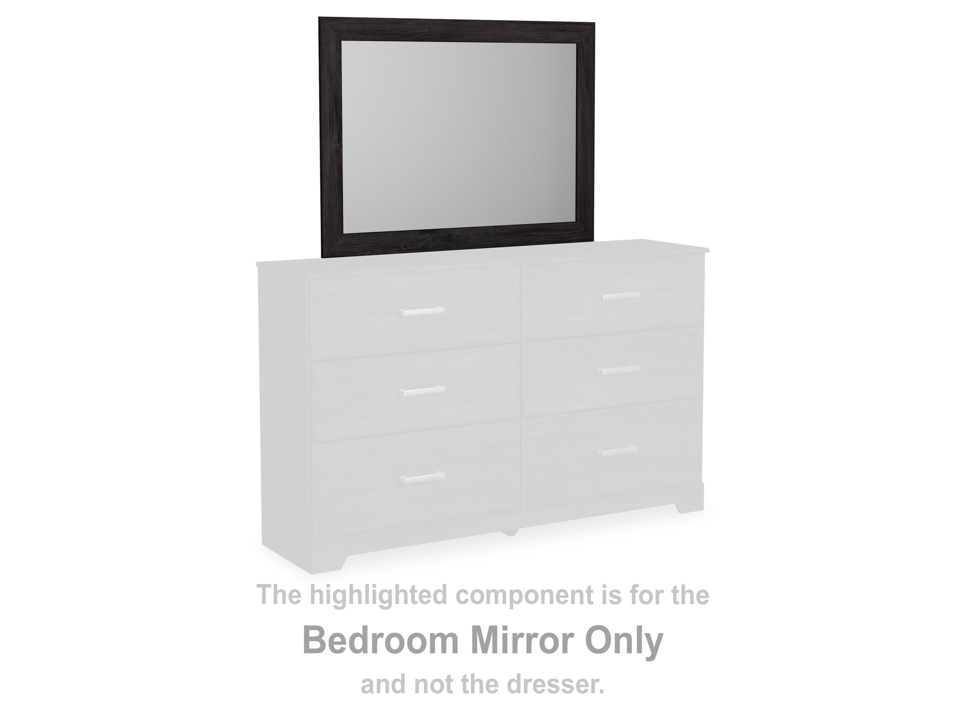 Belachime Black Bedroom Mirror