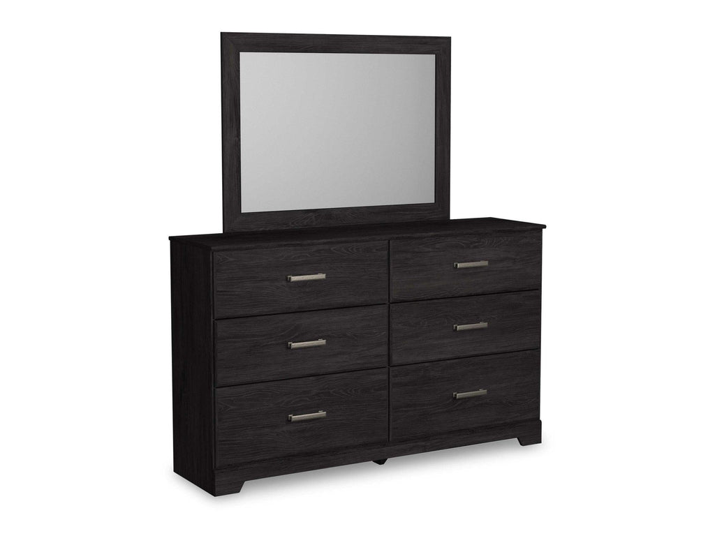 Belachime Black Dresser & Mirror