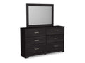 Belachime Black Dresser & Mirror