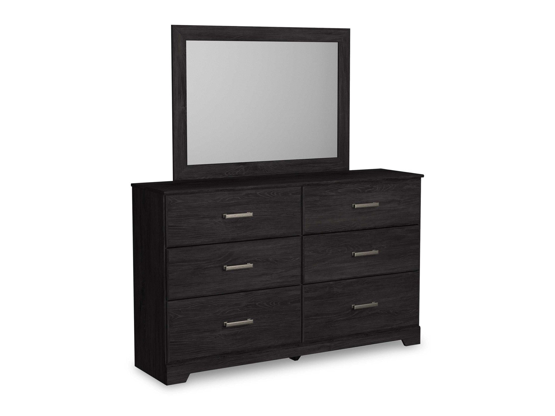 Belachime Black Dresser & Mirror