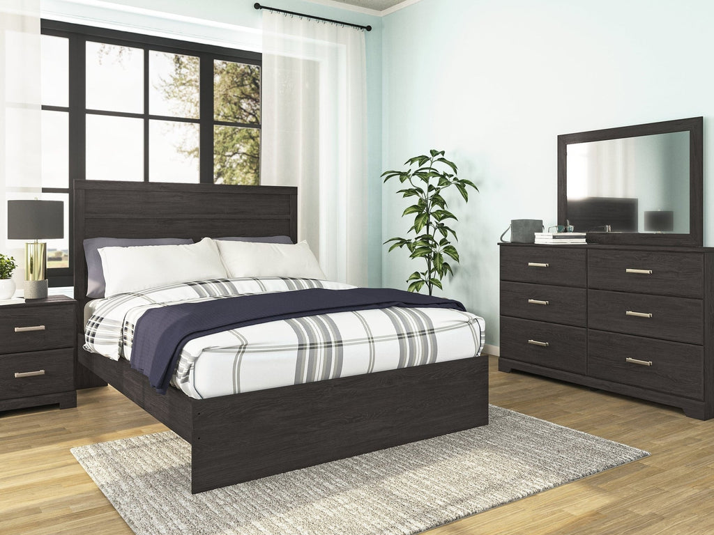 Belachime Black Nightstand
