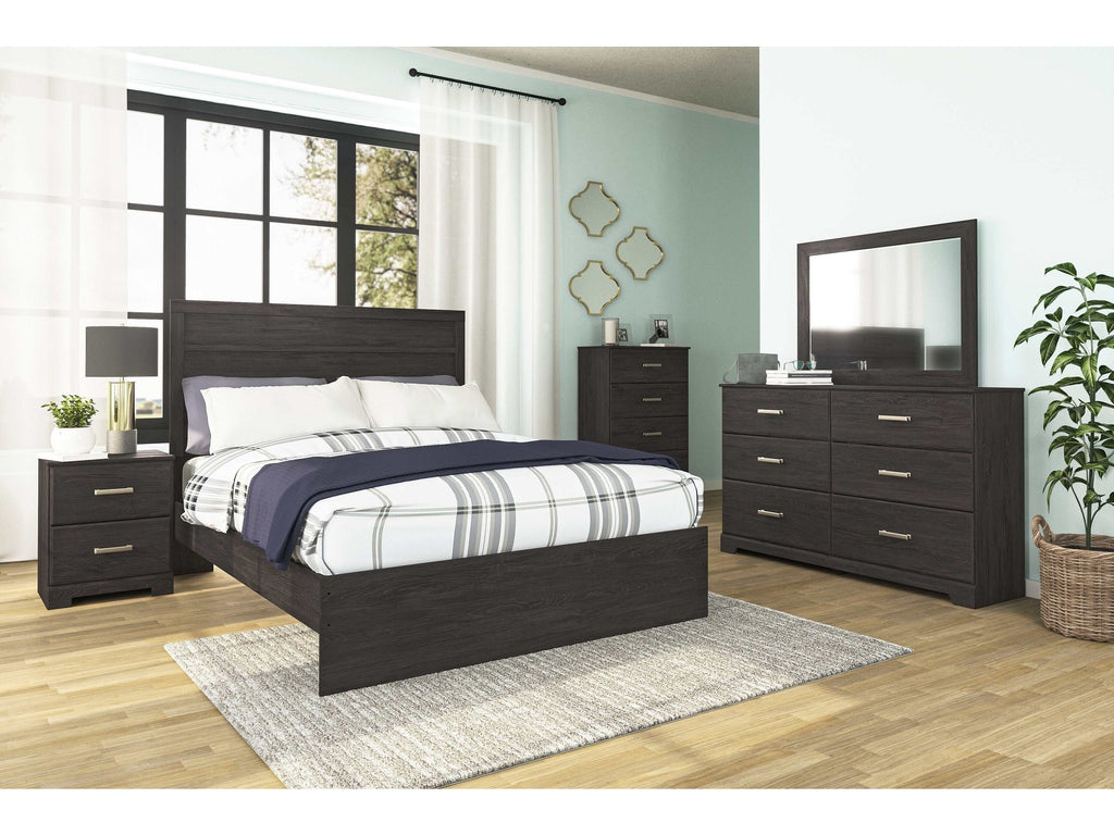 Belachime Black Queen Panel Bedroom Sets
