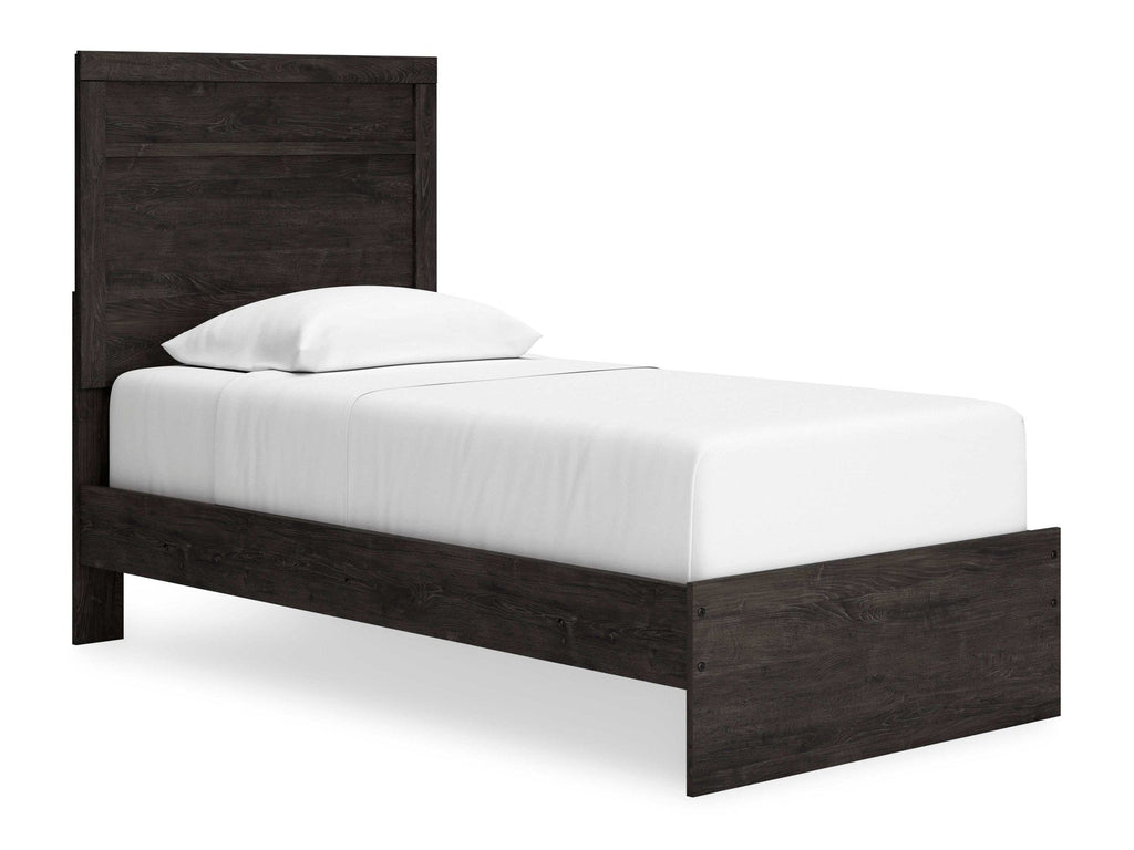 Belachime Black Twin Panel Youth Bed