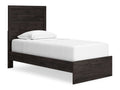 Belachime Black Twin Panel Youth Bed