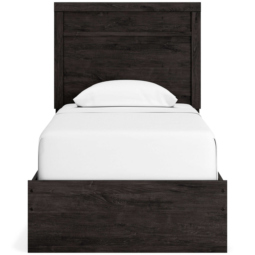Belachime Black Twin Panel Youth Bed