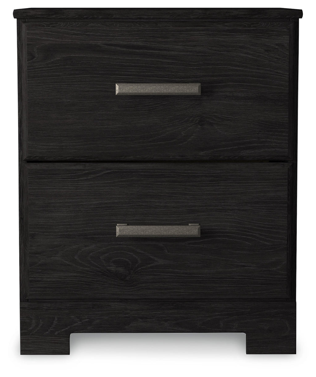 Belachime Full Panel Bed, Dresser, Chest and 2 Nightstands, Charcoal
