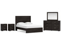 Belachime Queen Panel Bedroom Set, Charcoal