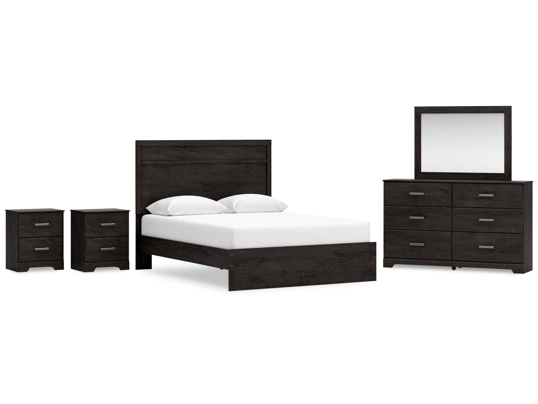 Belachime Queen Panel Bedroom Set, Charcoal