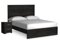 Belachime Queen Panel Bed and Nightstand