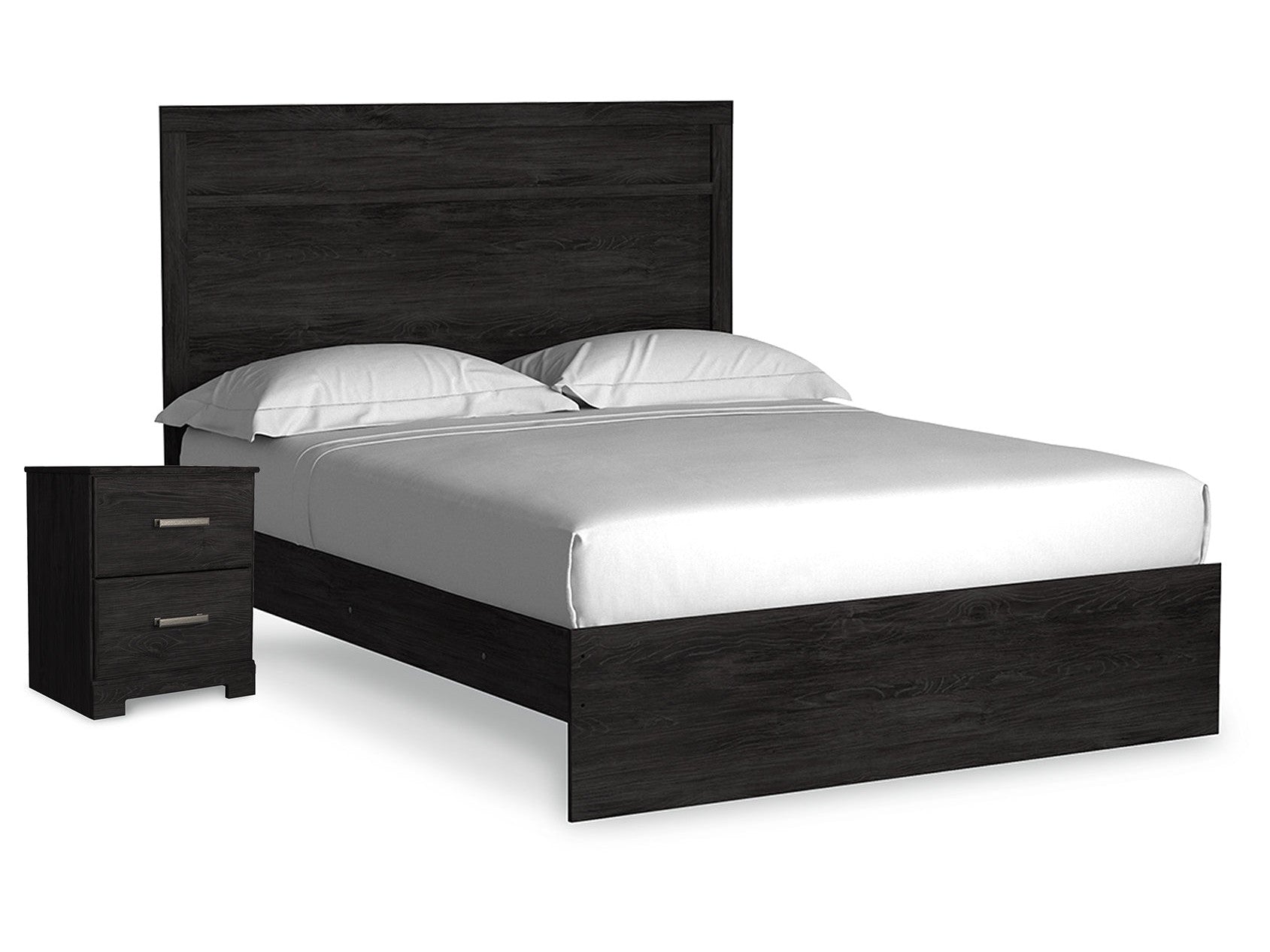 Belachime Queen Panel Bed and Nightstand
