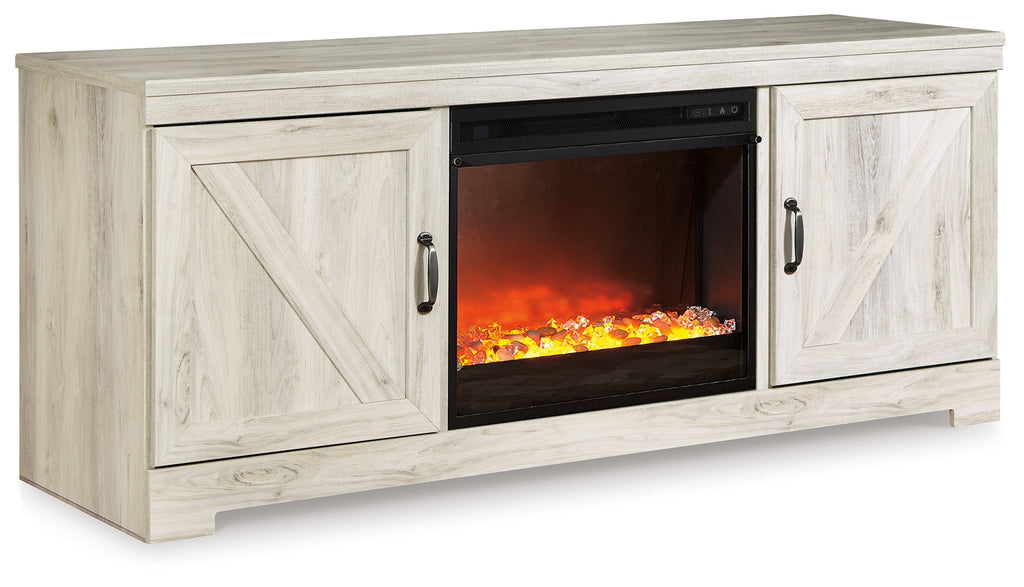 Bellaby Black 63" TV Stand with Fireplace