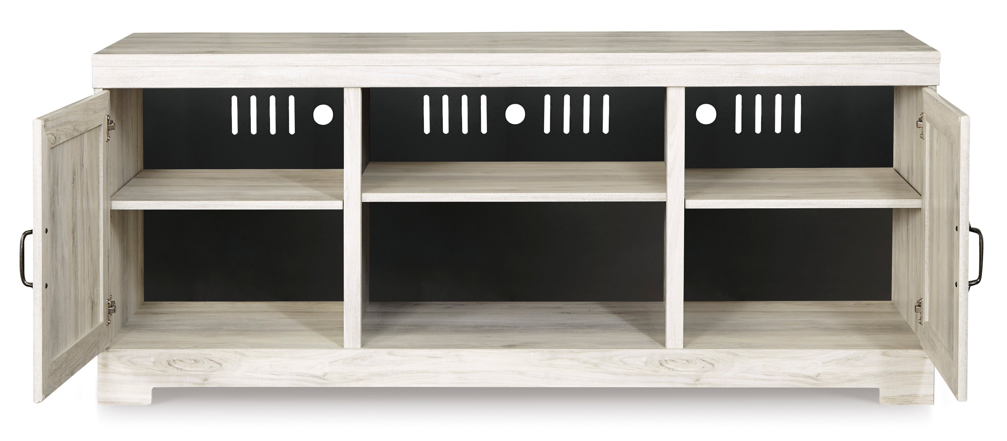 Bellaby Whitewash 63" TV Stand w/Fireplace Option