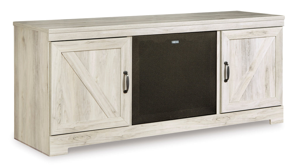 Bellaby Whitewash 63" TV Stand w/Fireplace Option