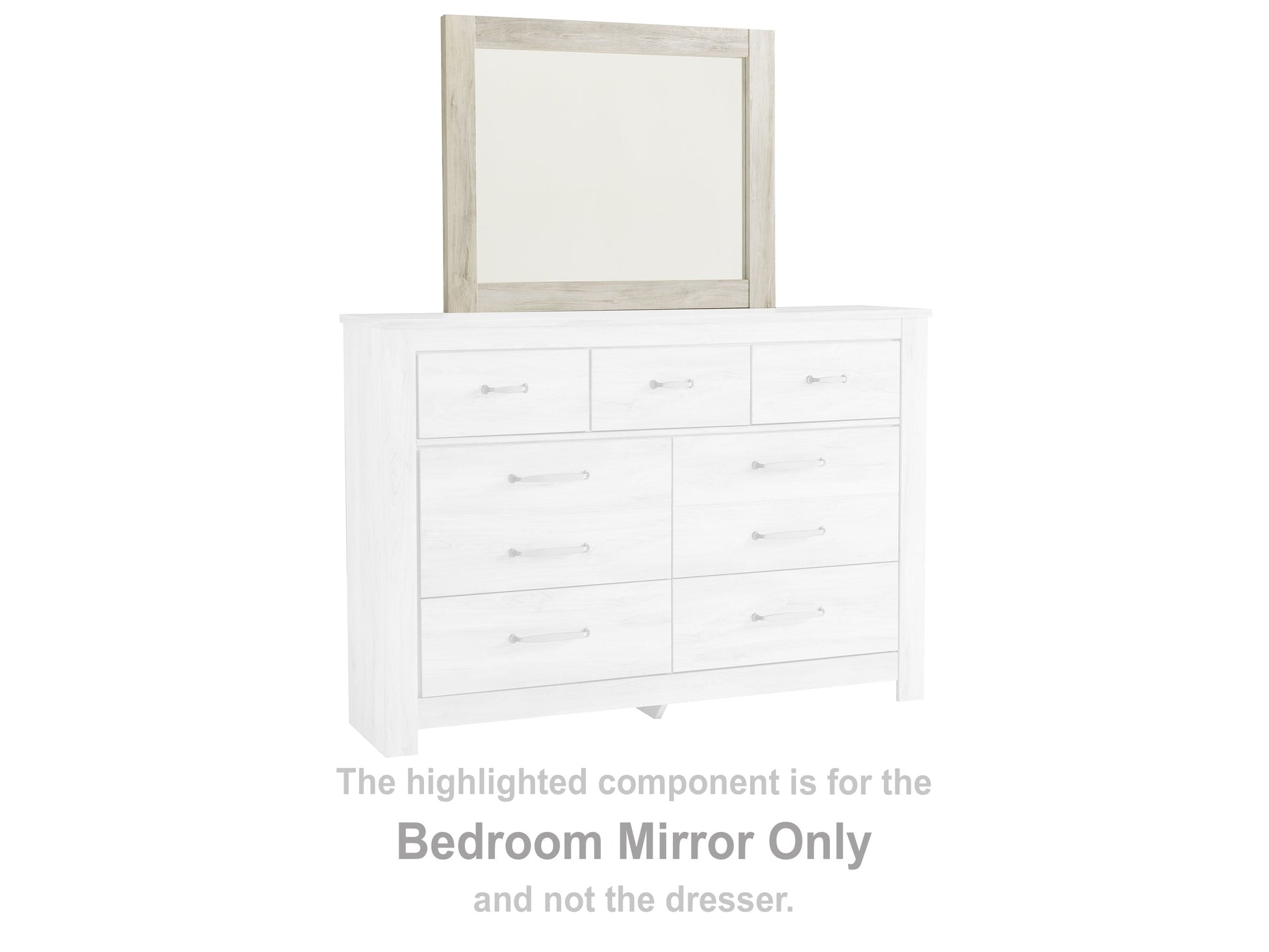 Bellaby Whitewash Bedroom Mirror