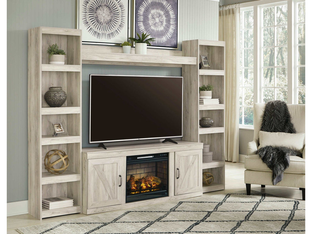 Bellaby Whitewash Entertainment Center