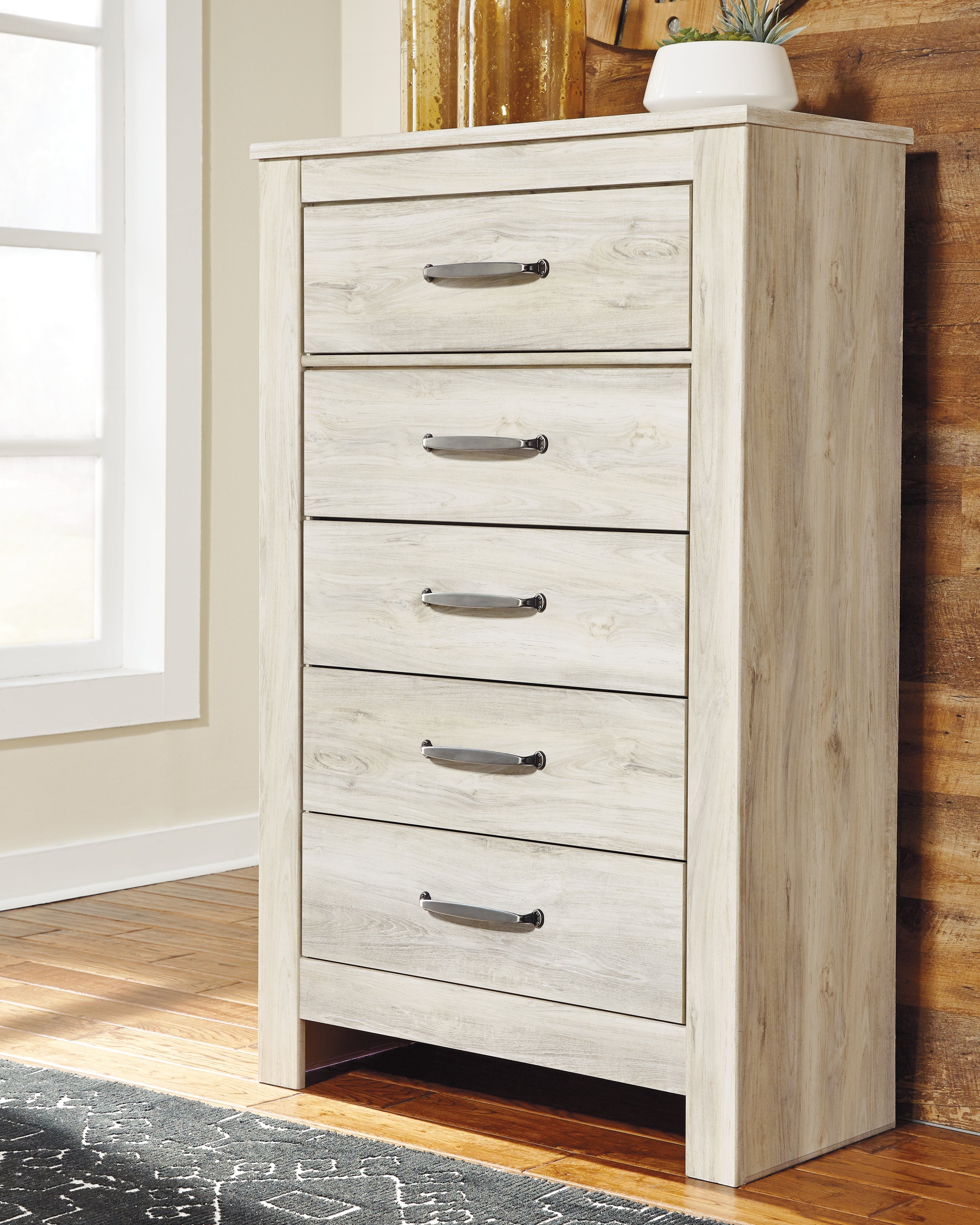 Bellaby Whitewash King Panel Bedroom Set