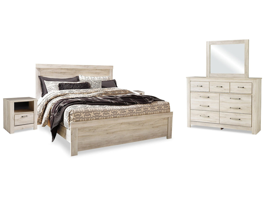 Bellaby Whitewash King Panel Bedroom Set