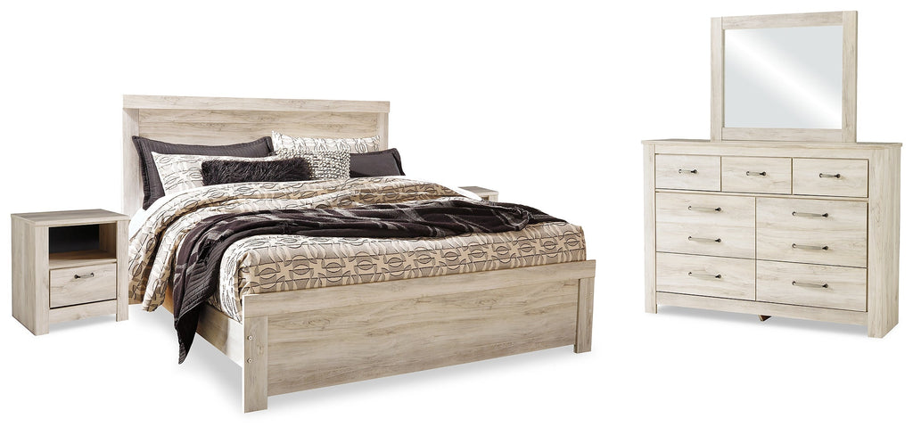Bellaby Whitewash King Panel Bedroom Set