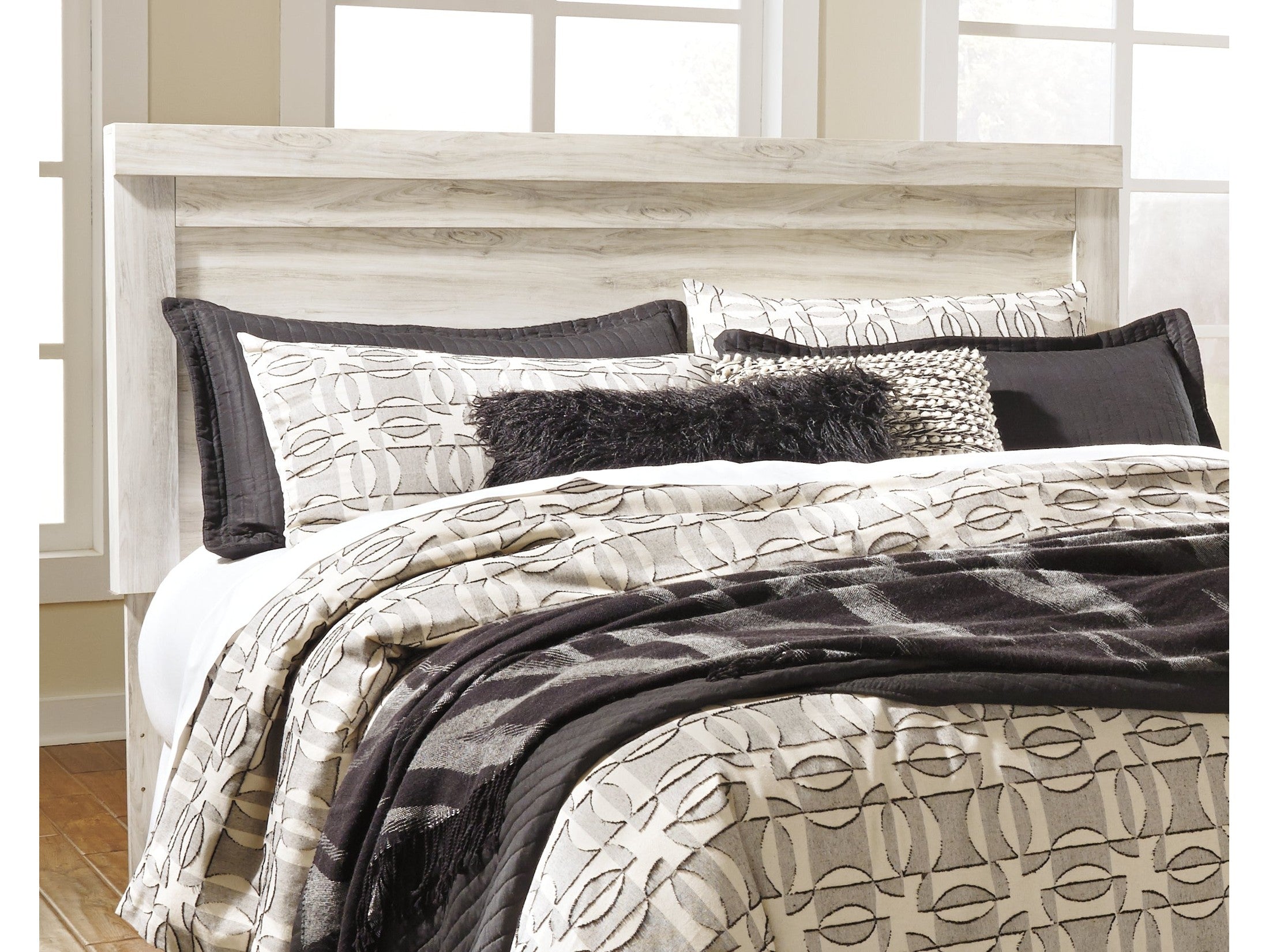 Bellaby Whitewash King Panel Headboard