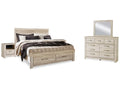 Bellaby Whitewash King Panel Storage Bedroom Set