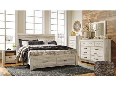 Bellaby Whitewash King Storage Bedroom Set