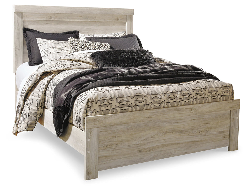 Bellaby Whitewash Queen Panel Bed, Dresser and Mirror