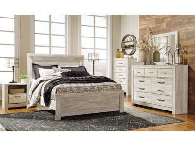 Bellaby Whitewash Queen Panel Bedroom Set