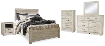 Bellaby Whitewash Queen Panel Bedroom Set