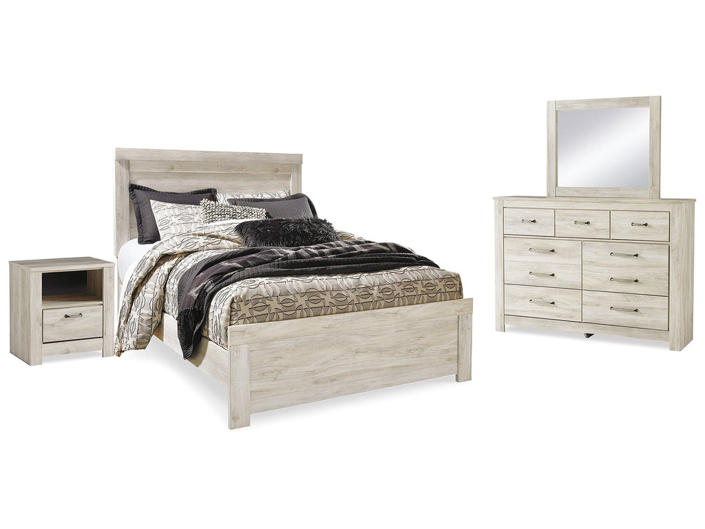 Bellaby Whitewash Queen Panel Bedroom Set