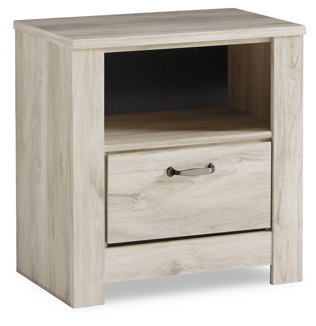 Bellaby Whitewash Queen Panel Headboard, Dresser, Mirror, Chest and 2 Nightstands