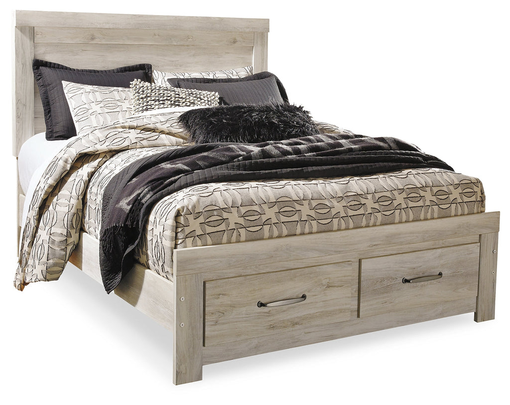 Bellaby Whitewash Queen Panel Storage Bedroom Set
