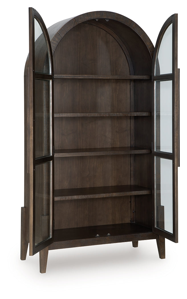 Benhall Dark Brown Accent Cabinet