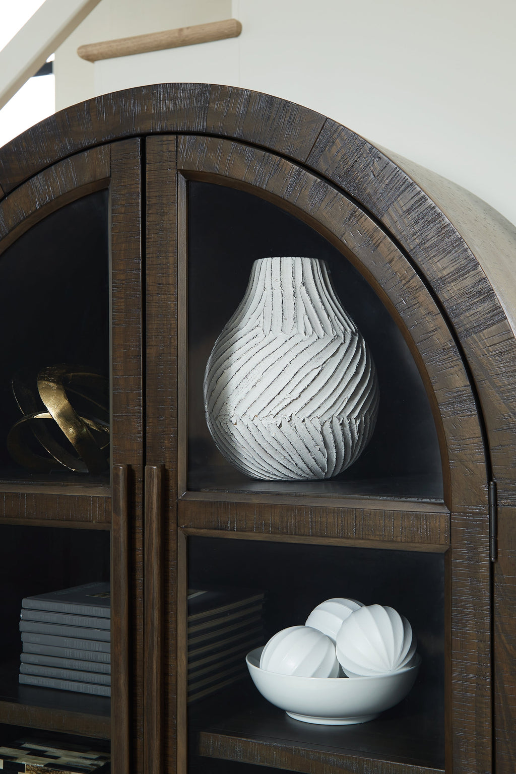 Benhall Dark Brown Accent Cabinet