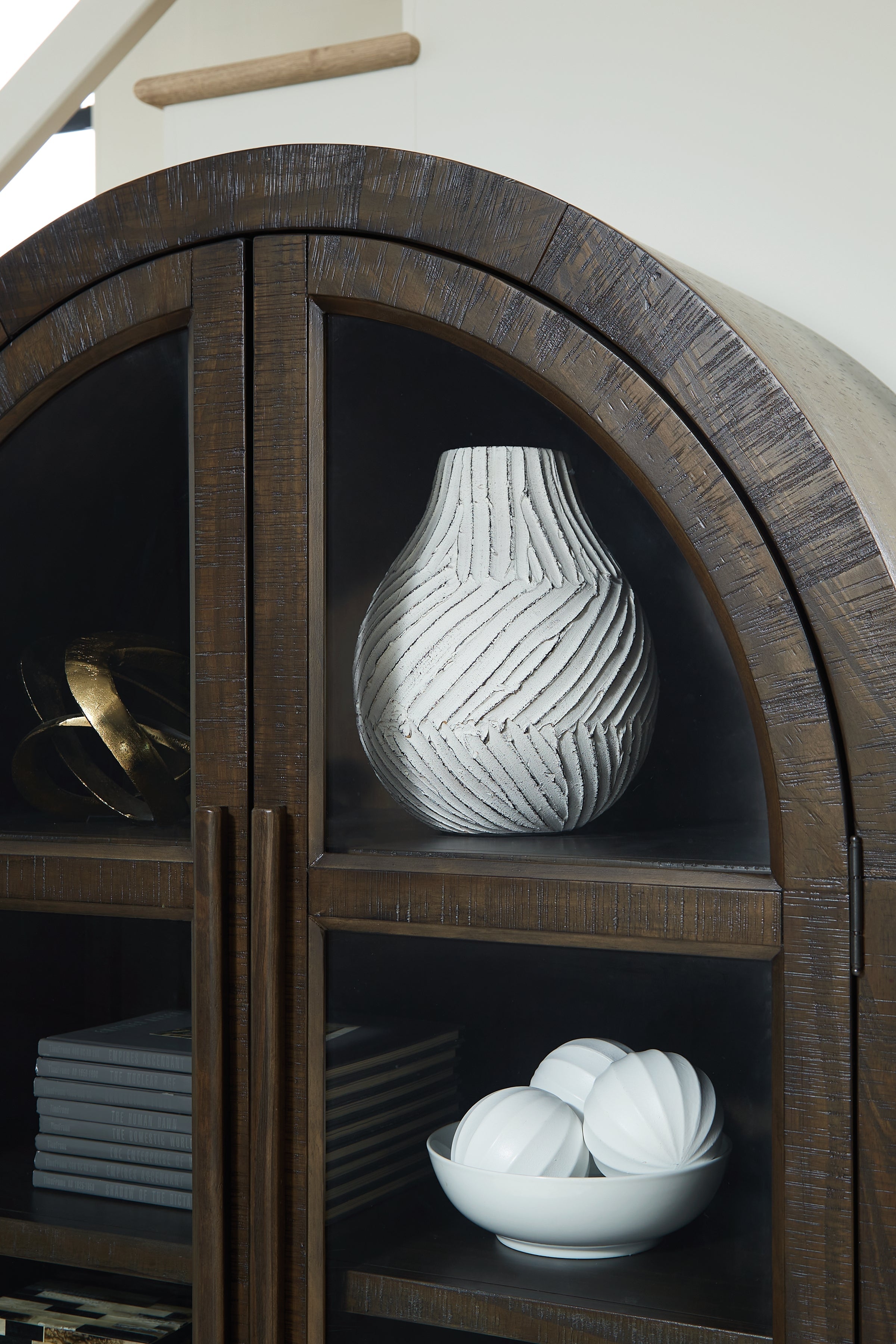 Benhall Dark Brown Accent Cabinet