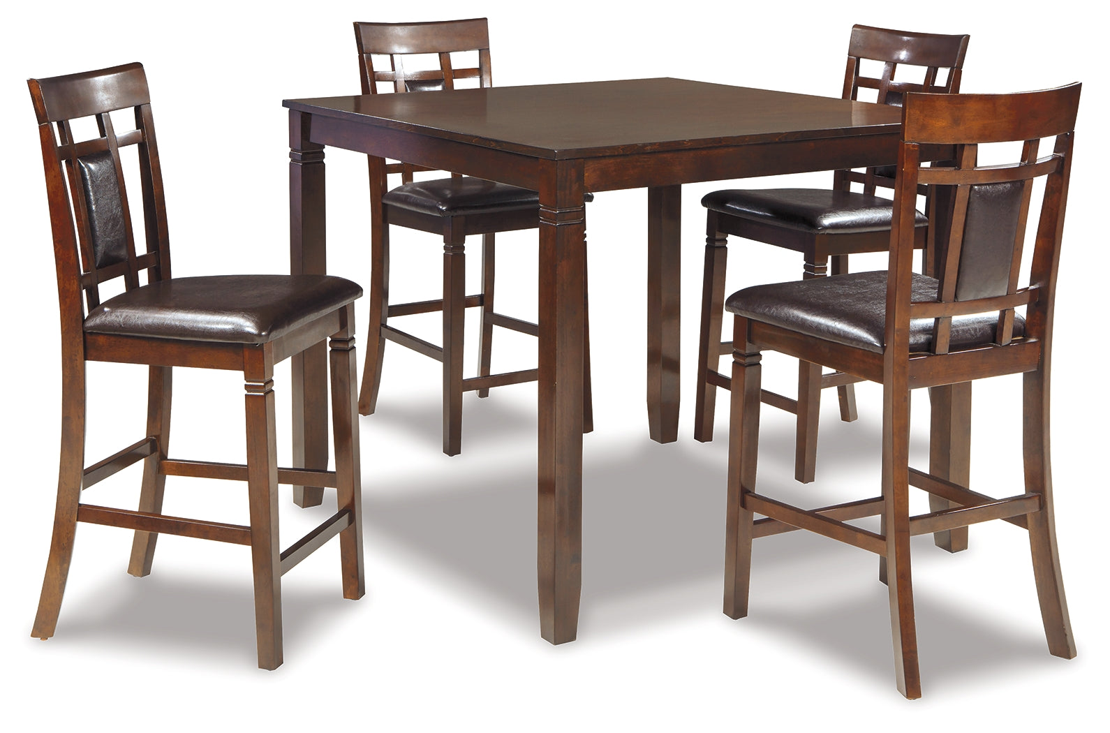 Bennox Brown Counter Height Dining Room Set (Set of 5)