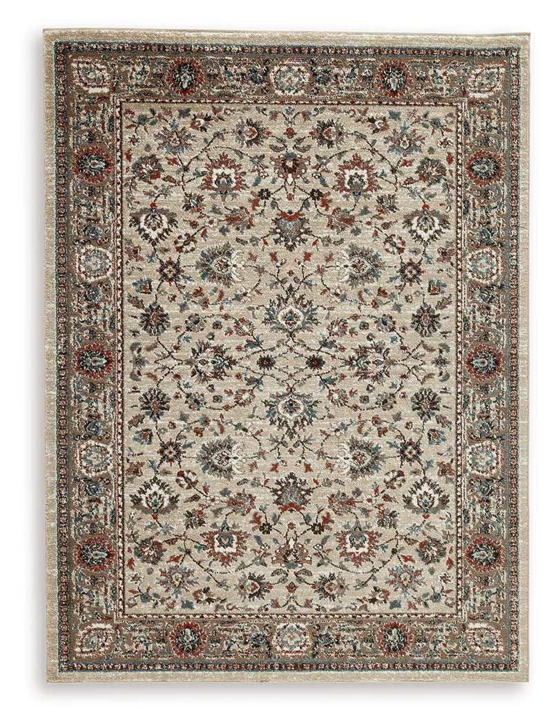 Beritham Blue/Brown/Beige Large Rug